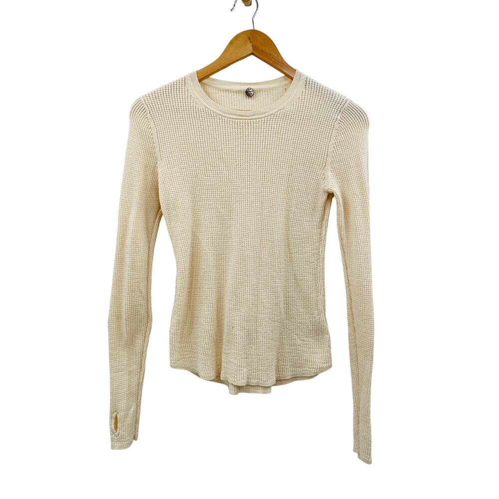 Margaret O'Leary Cream Knit Thermal Sweater